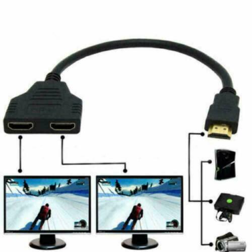 1 In 2 Out HDMI Splitter switch Duplicator Full HD 1080p 3D V1.4 DVD