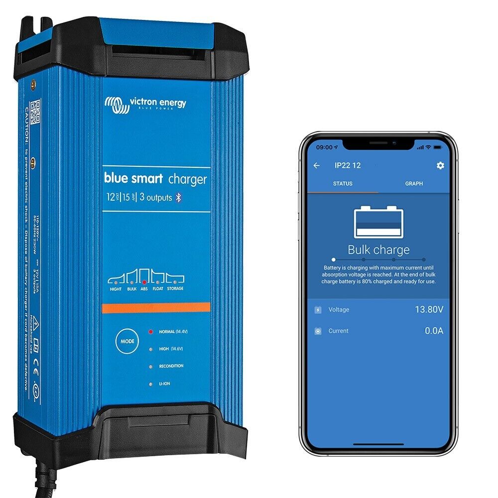 Victron Blue Smart IP22 Charger 12V/30A with 1 Output 230V AU/NZ
